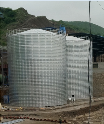 调楼镇粮食钢板仓的安装全过程不用热焊接